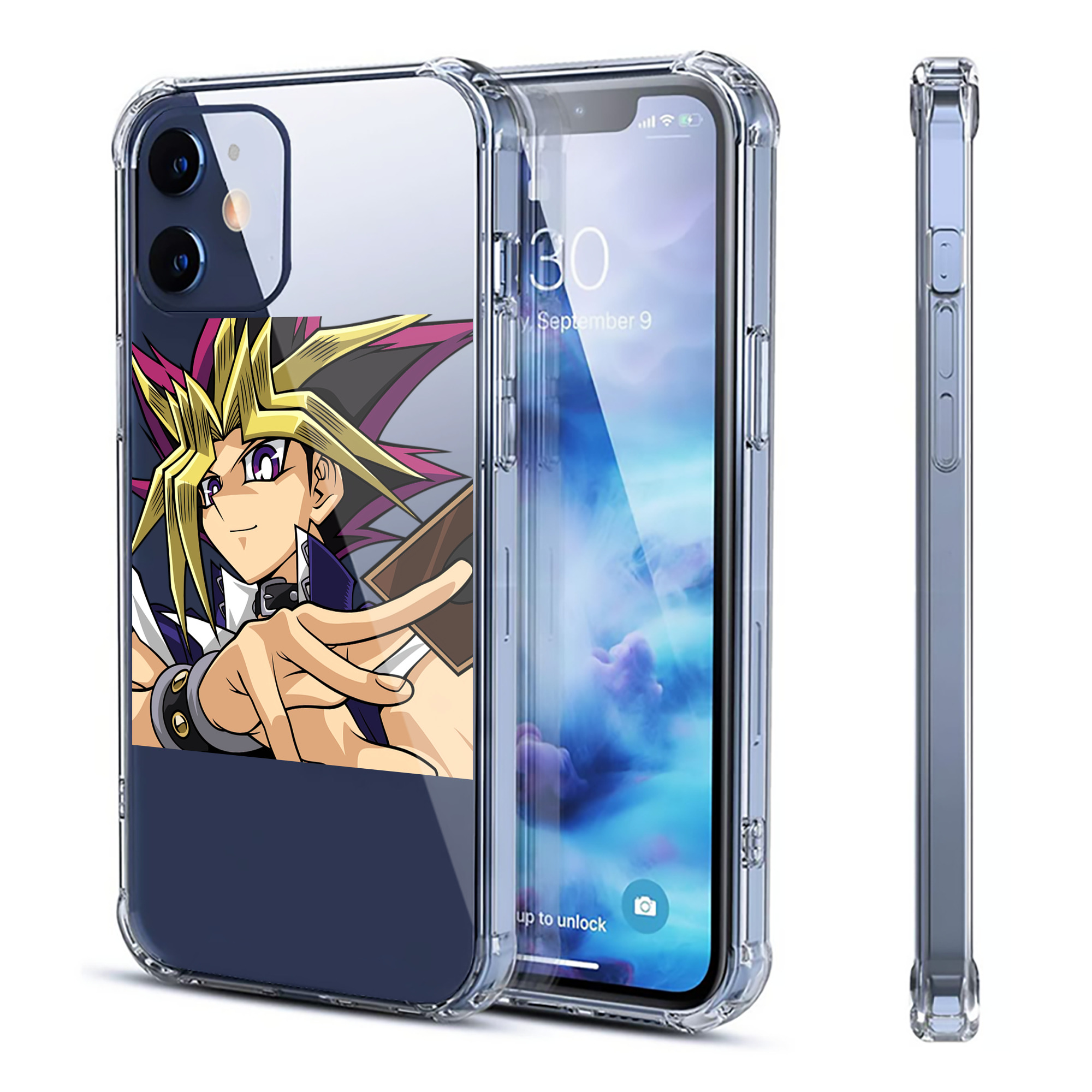 （画像用） 遊☆戯☆王 Yu-Gi-Oh! 【iPhone 12シリーズ対応】透明スマホケース（クリアソフトケース）